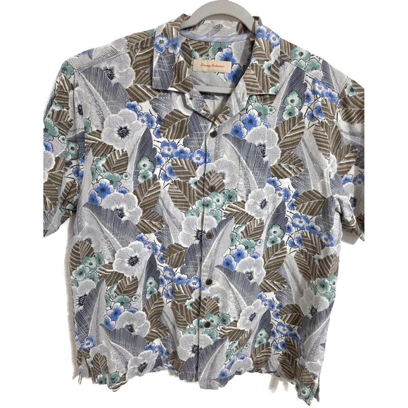 Tommy Bahama Other - Tommy Bahama Shirt Mens XL Multicolor Floral Hawaiian Short Sleeve Silk
